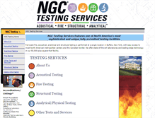 Tablet Screenshot of ngctestingservices.com